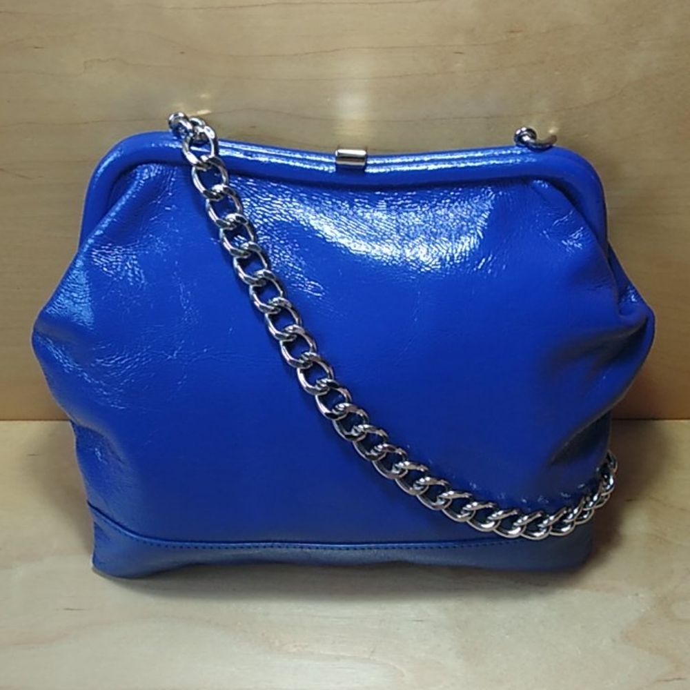 HOBO International Patent Leather Hinge Frame Bag